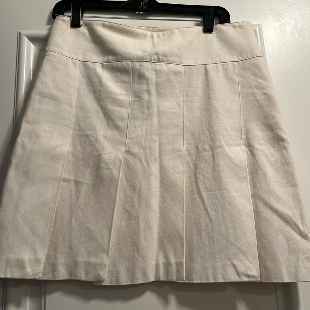 Burberry Cream A-Line Skirt